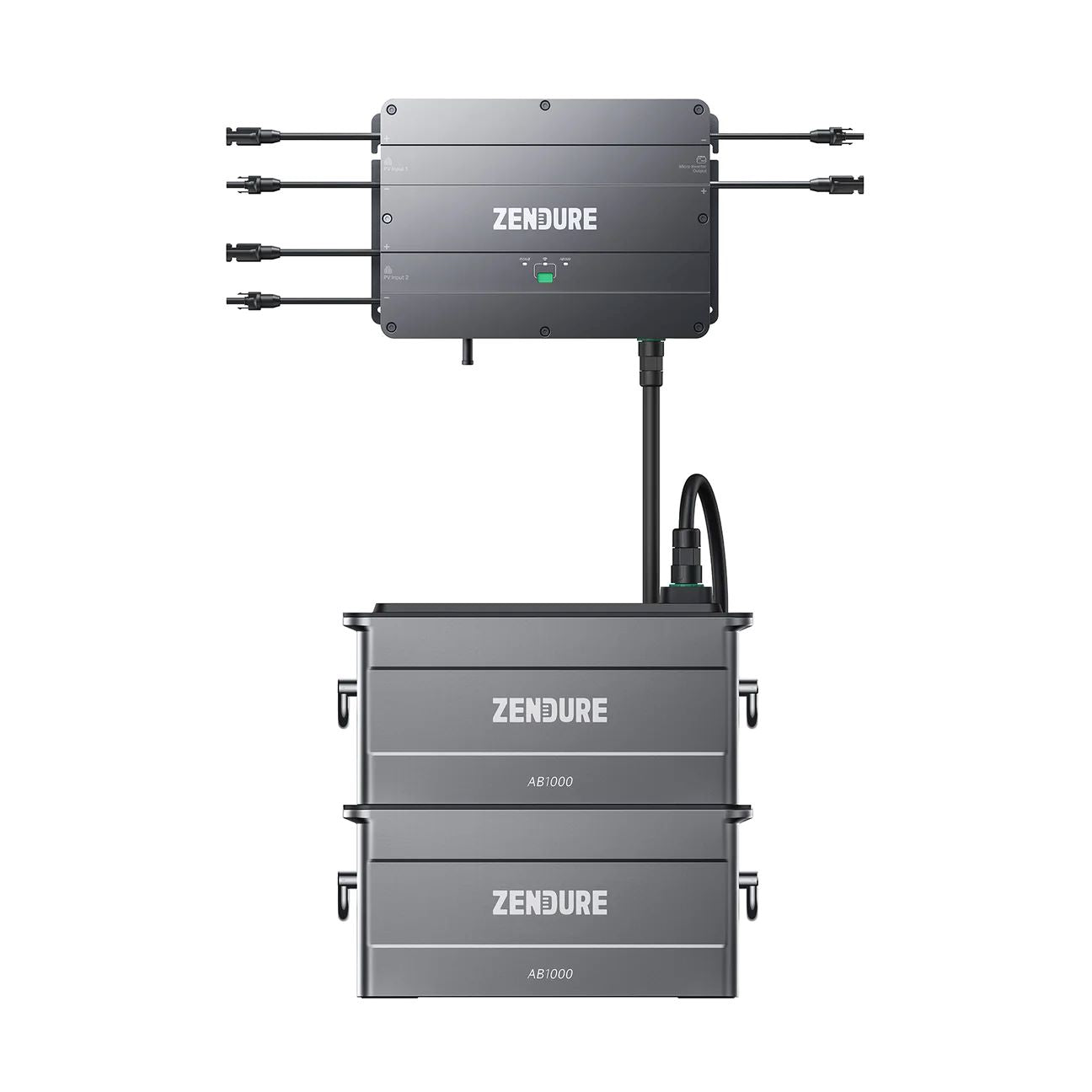 Zendure SolarFlow Set Balkonkraftwerk PV HUB 1200 mit AB1000 / AB2000 Zusatzbatterie