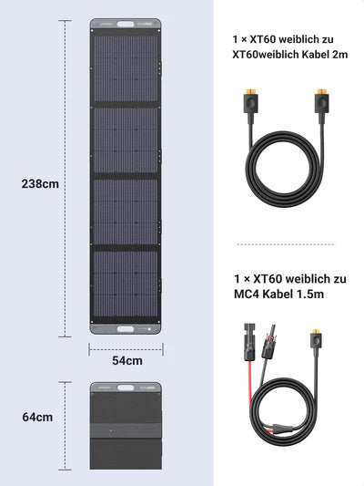 UGREEN Faltbares Solarpanel 200W B-Ware
