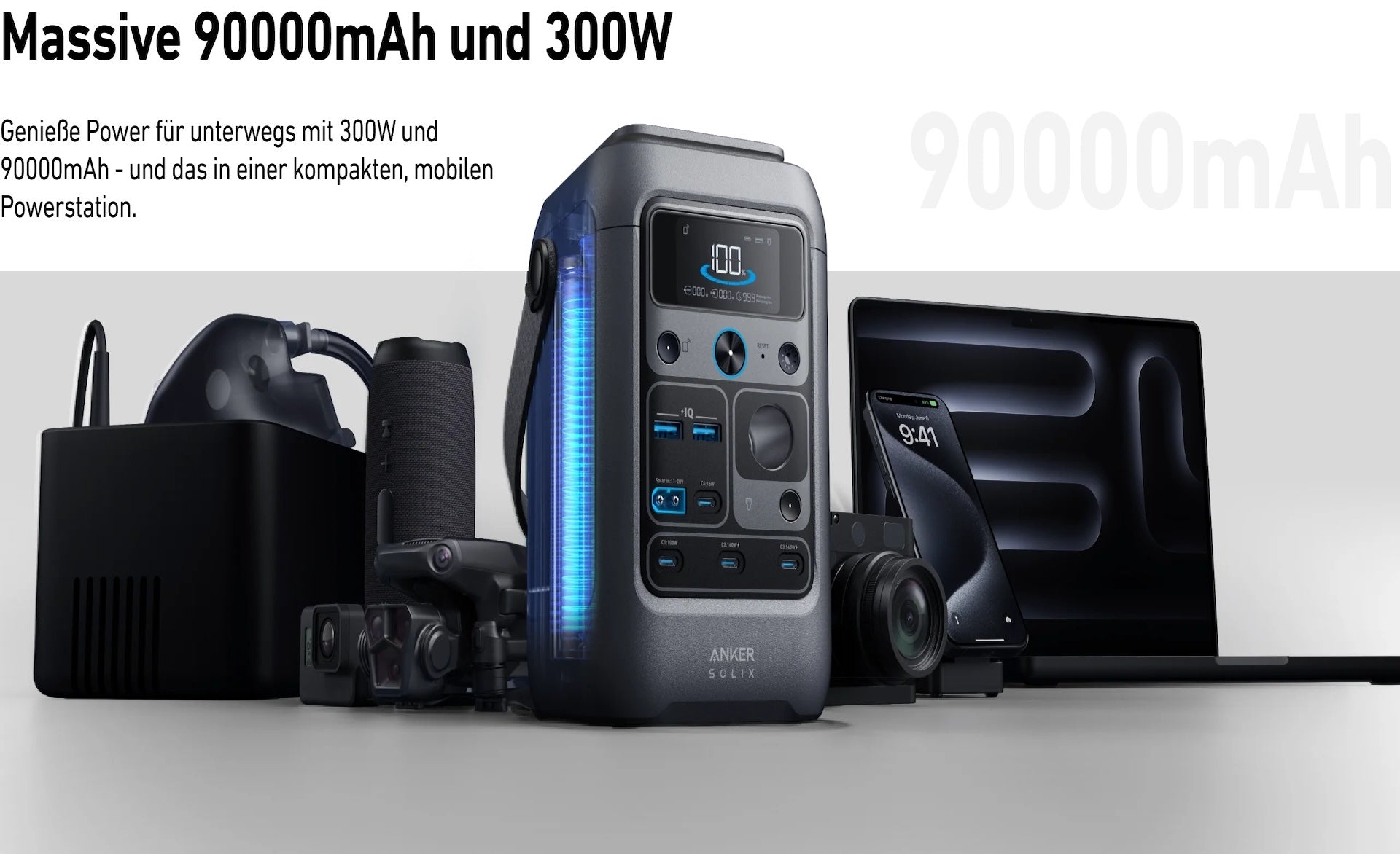 Anker SOLIX C300 DC PowerStation 90000mAh (288Wh) | 300W