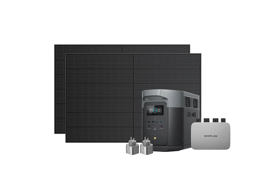 EcoFlow PowerStream Soft Bundle (Delta Max 2000 + 600W Microwechselrichter + 2 x 400W Starres Solarpanel)