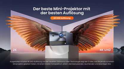 Hisense C1 Laser Projektor Bundle (C1 Smart Mini Projektor + Ultrakurzdistanz-Leinwand DLT100-B1 100 Zoll)