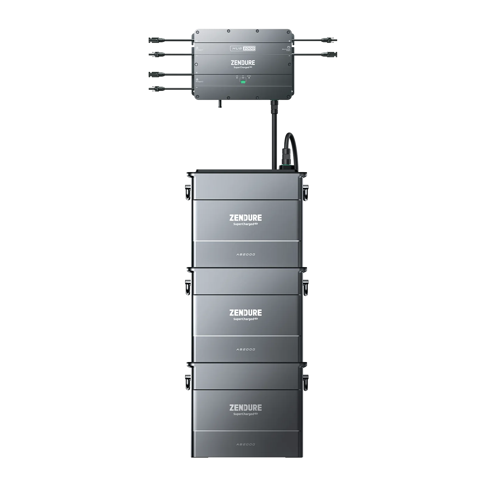 Zendure SolarFlow Set Balkonkraftwerk PV HUB 2000 mit AB1000 / AB2000 Zusatzbatterie