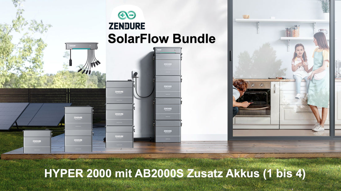 Zendure SolarFlow Bundle Hybrid Inverter Hyper 2000 + Zusatzbatterie AB2000S